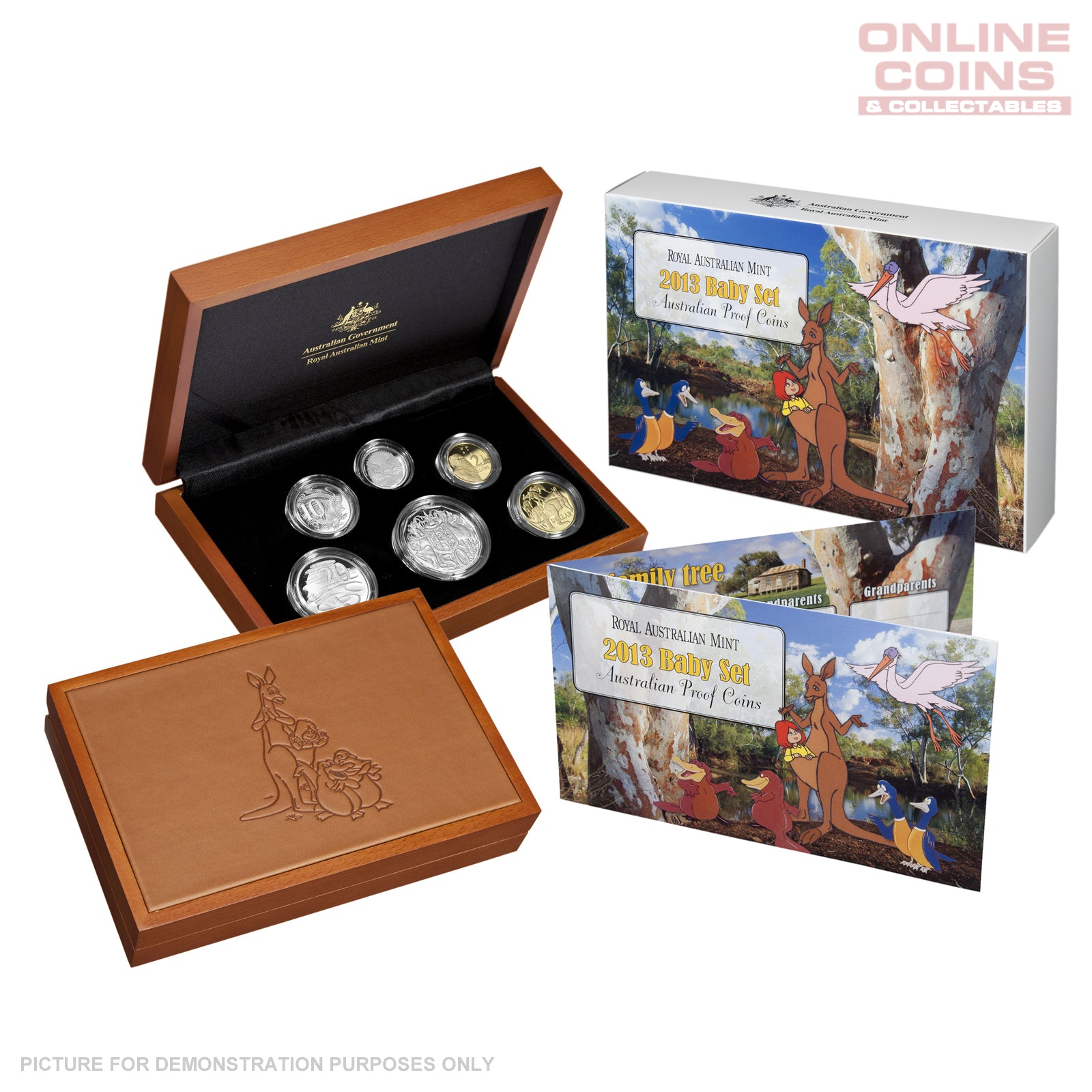 2013 Royal Australian Mint Baby PROOF Coin Set - Dot & The Kangaroo